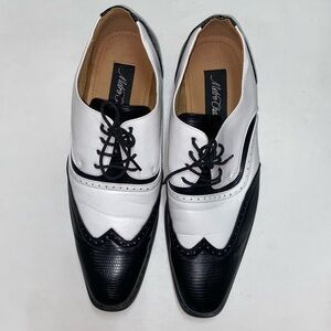 Metro Charm MC 113 13 Black and White Oxford Shoes Size 13